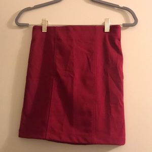 F21 pink mini skirt